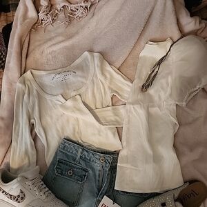 White Long Sleeve Top